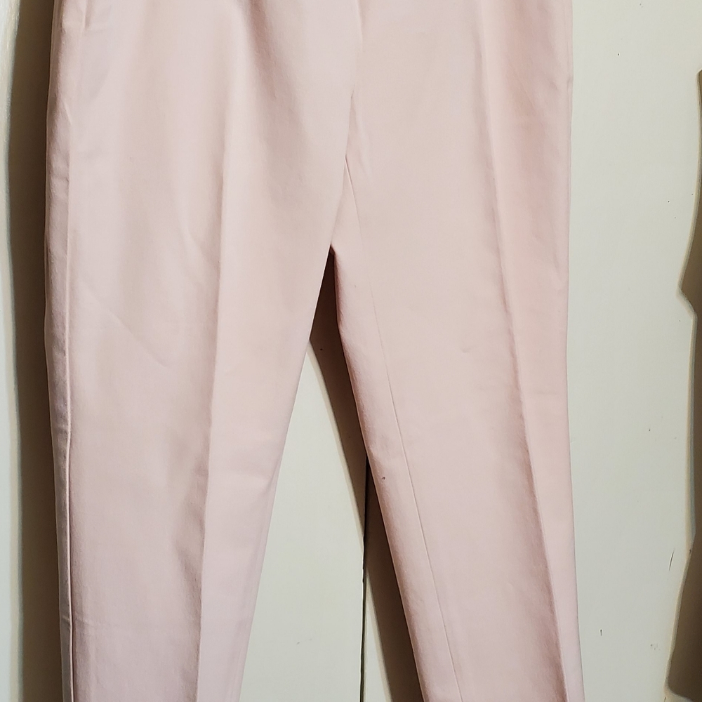 Talbot's petites pastel pink pants. Chatham curvy, size 4p. Zipper on left side.